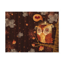 Enamoured Owl Post Card