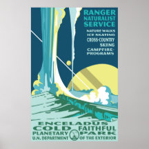 Enceladus "Cold Faithful" Large Print