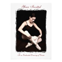 Enchanted Ballerina Dance Recital Invitation
