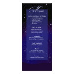 Enchanted Evening Nighttime Wedding Menu Custom Announcement