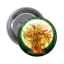 Enchanted Faerie Tree Button