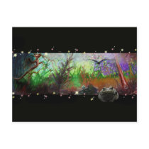 Enchanted Forest Postcard, Fantasy Landscape