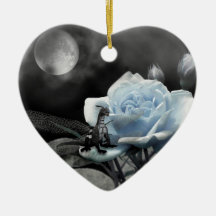 Enchanted Nights blue Christmas Tree Ornaments