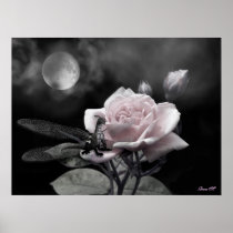 enchanted nights pink poster