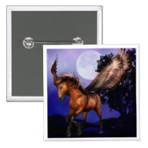 Enchanted Pegasus  Button