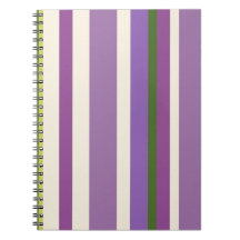 Enchanted Purple Striped Notebook