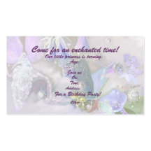Enchanted time revised, template business card templates