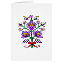Enchanting Purple Flowers Greeting Cards
