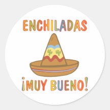 ENCHILADAS AUTOCOLLANTS RONDS