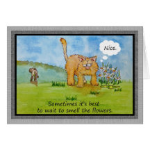 Encouragement Funny Humour Cat Dog You Can Do It C Card