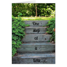 Encouragement: One step at a time Cards