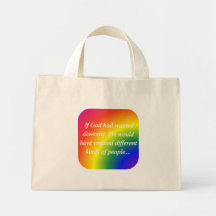 Encouragez l'inverse de diversité (carré) sac
