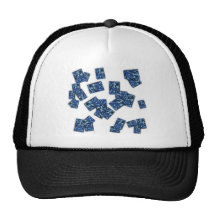 Encre bleue casquette de camionneur