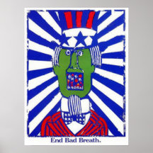 End Bad Breath Poster