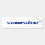 END CONSERVATISM - .png Bumper Stickers