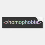 End Homophobia Bumper Stickers