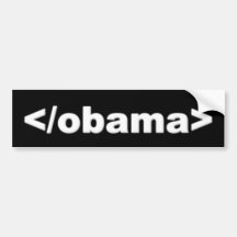 End Obama Code Bumper Sticker