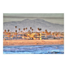 End of Pier to Saddleback Mountain East Photographic Print