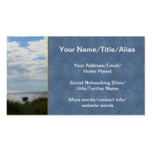 End Of Summer Business Card Template