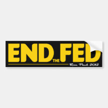 END the FED Bumper Sticker