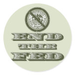 End the Fed Federal Reserve Libertarian Round Sticker