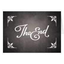 End Title Card greeting card