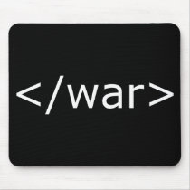 End War html - Black & White Mouse Pad