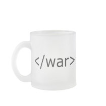End War html - Black & White Mug