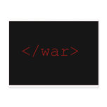 End War (in HTML) Postcard