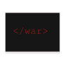 End War (in HTML) Postcard