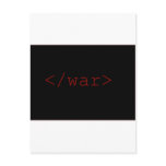 End War (in HTML) Postcard