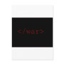 End War (in HTML) Postcard