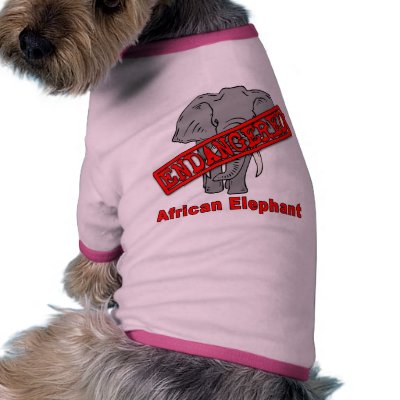 Endangered Animal African Elephant Dog Shirt by EndangeredCreatures
