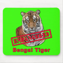 Endangered Bengal Tiger  Products Mousepad