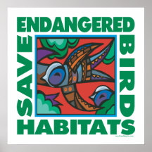 Endangered Birds Posters
