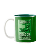 Endangered Komodo Dragon Pop Art Tshirts Mug