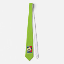 Endangered Panda Pop Art Design Neckties