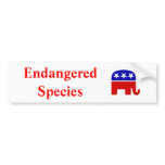 Endangered Species: GOP Bumper Sticker
