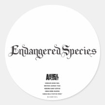 Endangered Species Sticker
