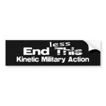 Endless Kinetic Military Action Bumper Sticker