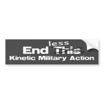 Endless Kinetic Military Action Bumper Sticker