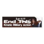 Endless Kinetic Military Action bumper stickers