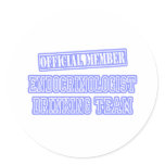 Endocrinologist Drinking Team Sticker