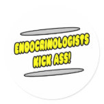 Endocrinologists Kick Ass! Stickers