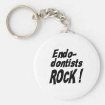 Endodontists Rock! Keychain