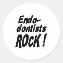 Endodontists Rock! Sticker
