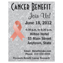 Endometrial Cancer Awareness Benefit  Floral Flyer