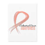Endometrial Cancer Awareness Grunge Ribbon Postcards