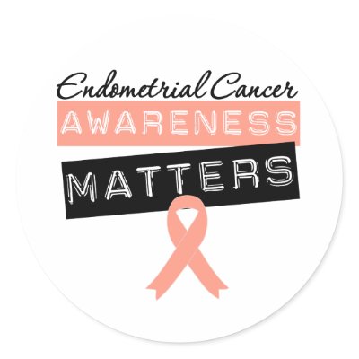 Endometrial Cancer Awareness Matters Stickers by cancerapparel