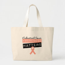 Endometrial Cancer Awareness Matters Tote Bags
